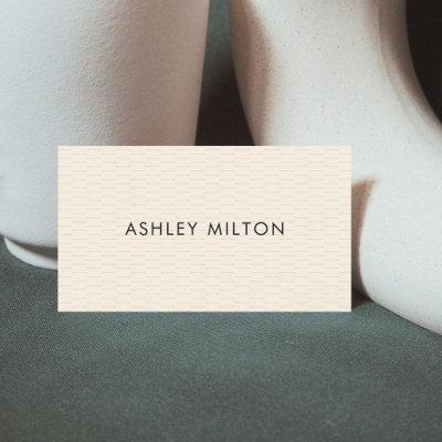 Simple Elegant Beige Linen Consultant Networking