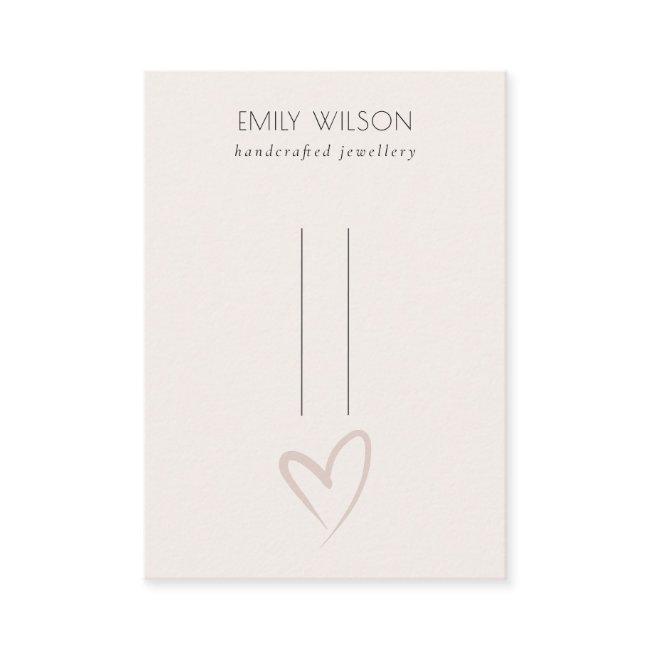 Simple Elegant Blush Heart Hairclips Pin Display