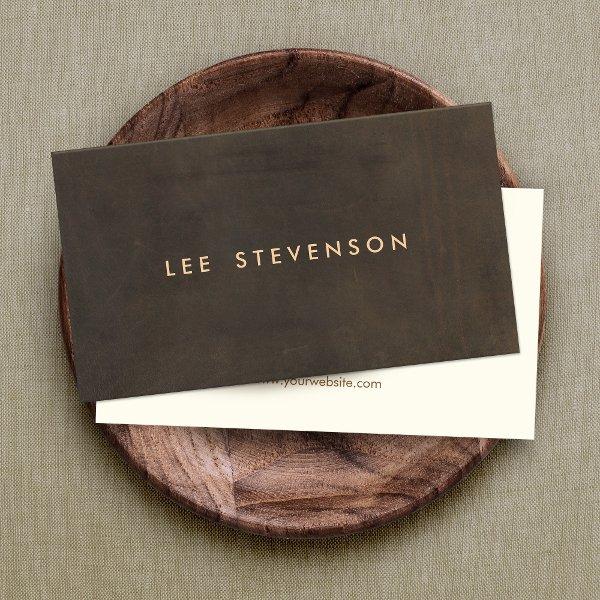 Simple Elegant Brown Suede Look Gentleman's