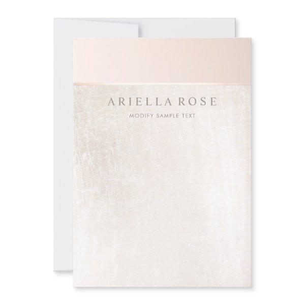 Simple Elegant Brushed White Marble Invitation