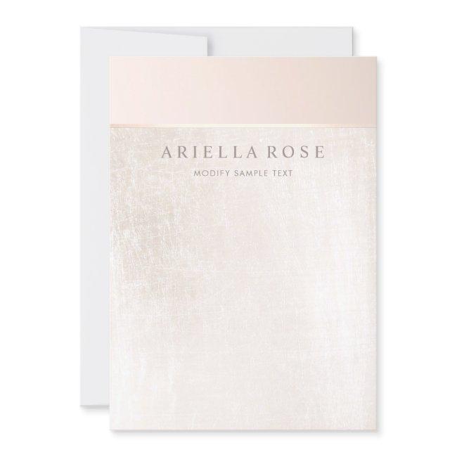 Simple Elegant Brushed White Marble Invitation