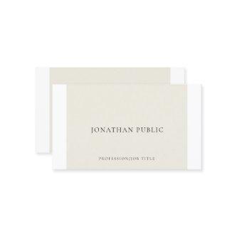 Simple Elegant Creative Plain Professional Modern