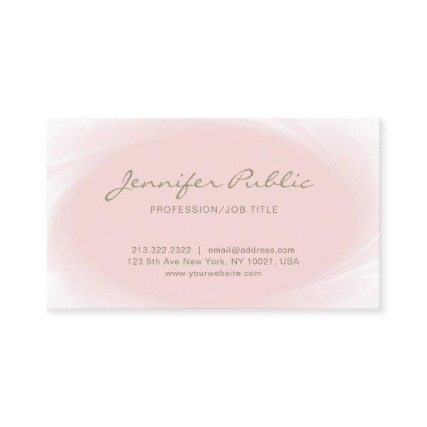 Simple Elegant Design Blush Pink Rose Gold Trendy