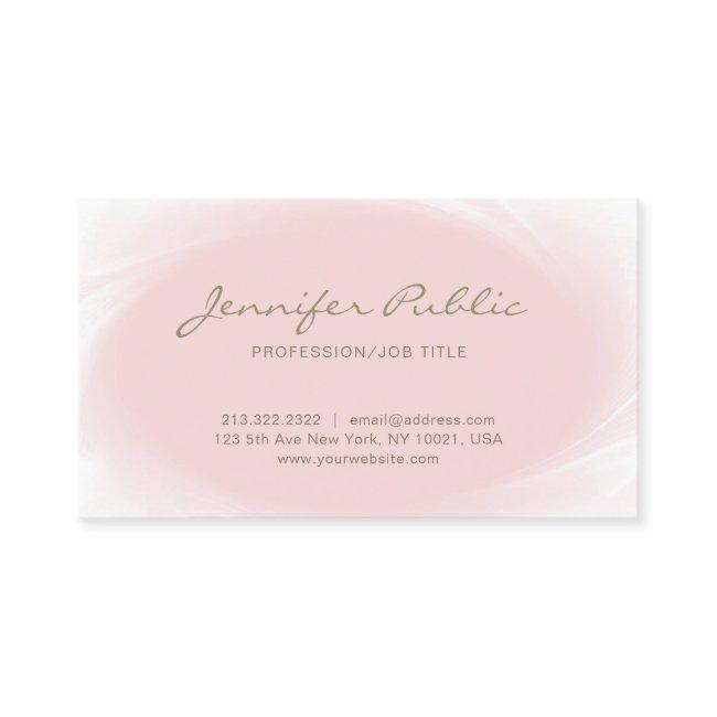 Simple Elegant Design Blush Pink Rose Gold Trendy