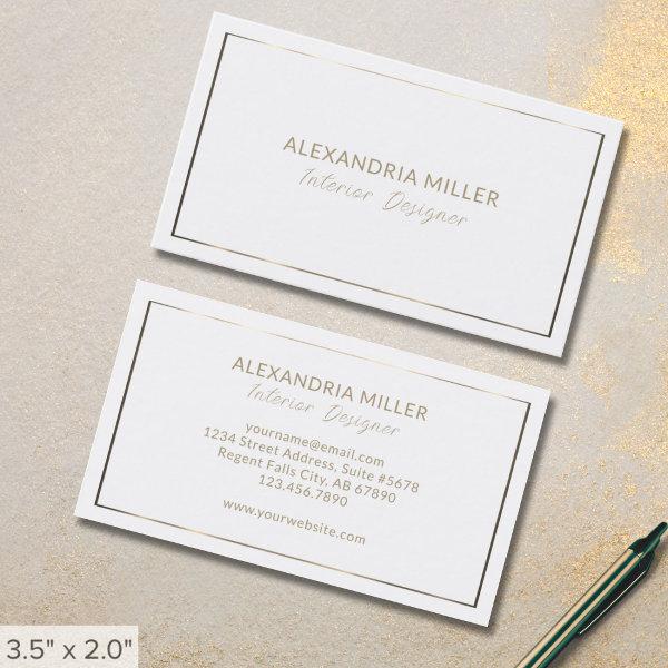 Simple Elegant Faux Gold