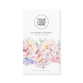Simple Elegant Floral  with QR code