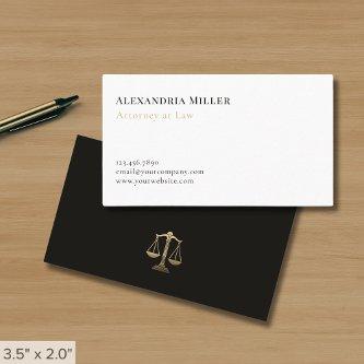 Simple Elegant Gold Justice Legal