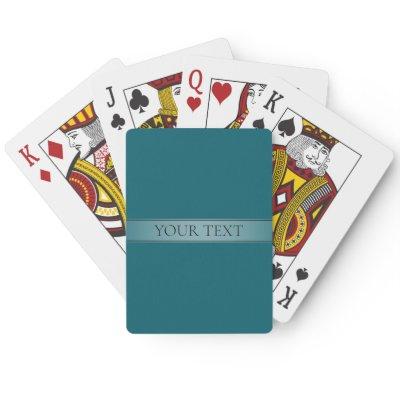 Simple Elegant Gradient Stripe Editable Color Poker Cards