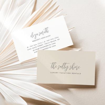 Simple Elegant Gray Calligraphy Script