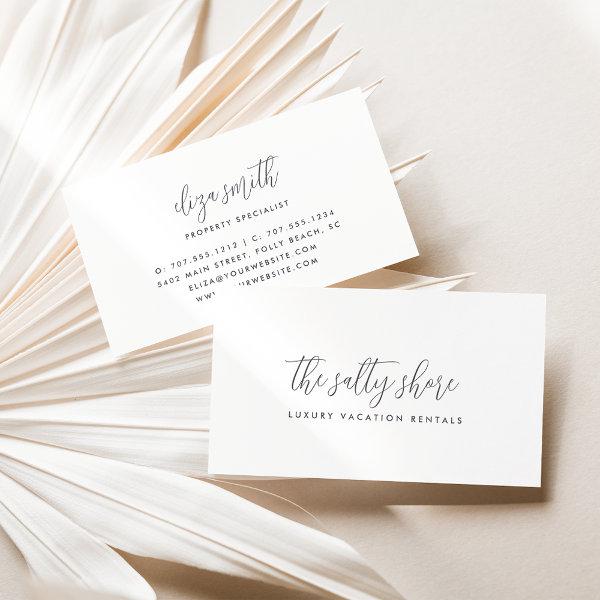 Simple Elegant Gray Calligraphy Script