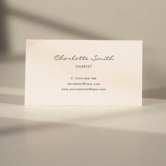 Simple Elegant Harpist Minimal Blush Pink