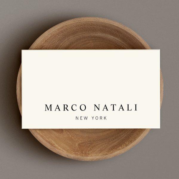 Simple Elegant Ivory Professional