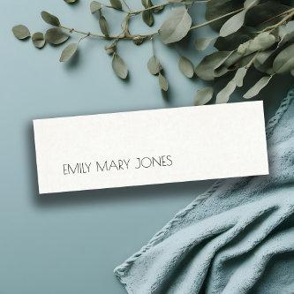 SIMPLE ELEGANT KRAFT WHITE TYPOGRAPHY ADDRESS MINI