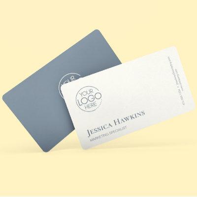Simple Elegant Modern Logo Dusty Blue Professional