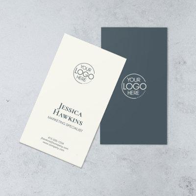 Simple Elegant Modern Logo Navy Blue Professional