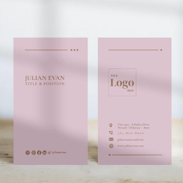 Simple Elegant Pink Social Media LinkedIn