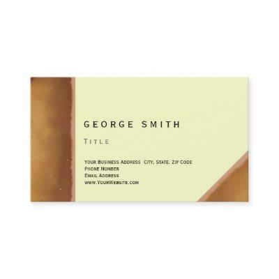 Simple Elegant Plain Brown Yellow