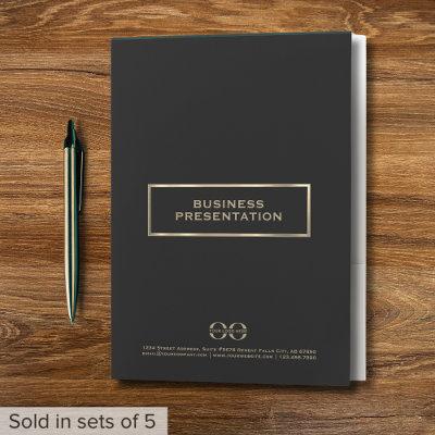 Simple Elegant Presentation Folder with Logo