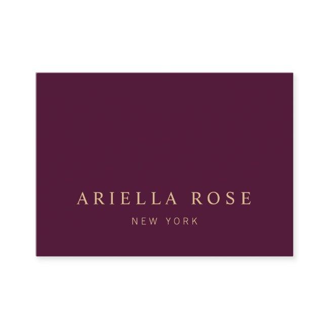 Simple Elegant Professional Burgundy Wine Color Bu