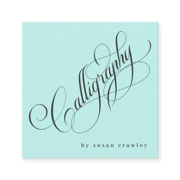Simple Elegant Professional Calligrapher Services Square