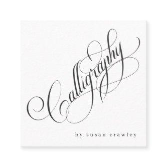 Simple Elegant Professional Calligrapher Services Square