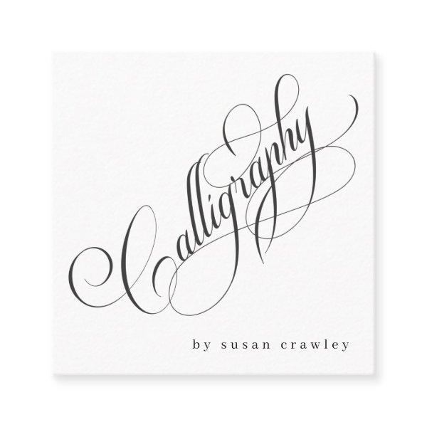 Simple Elegant Professional Calligrapher Services Square