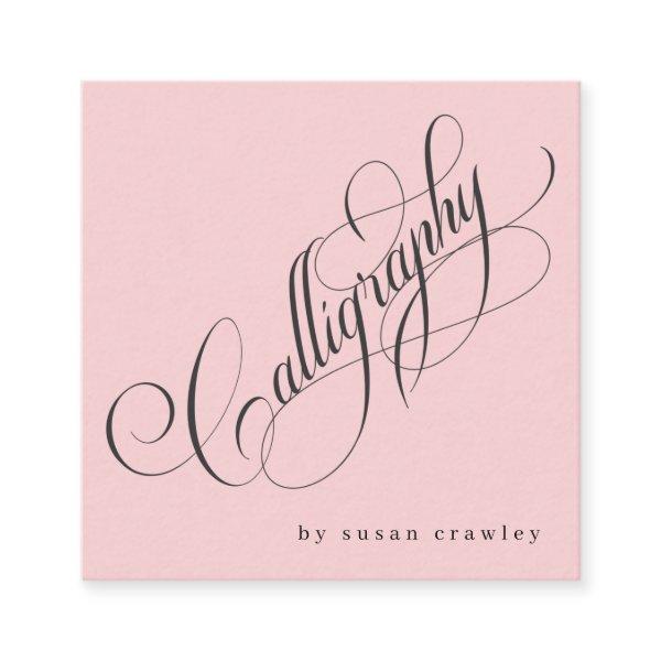 Simple Elegant Professional Calligrapher Services Square