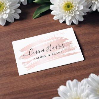 Simple Elegant Rose Gold Foil Lashes and Brows