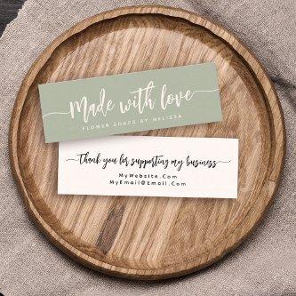 Simple Elegant Script Made with Love Small Mini