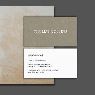 Simple Elegant Texture Linen Consultant