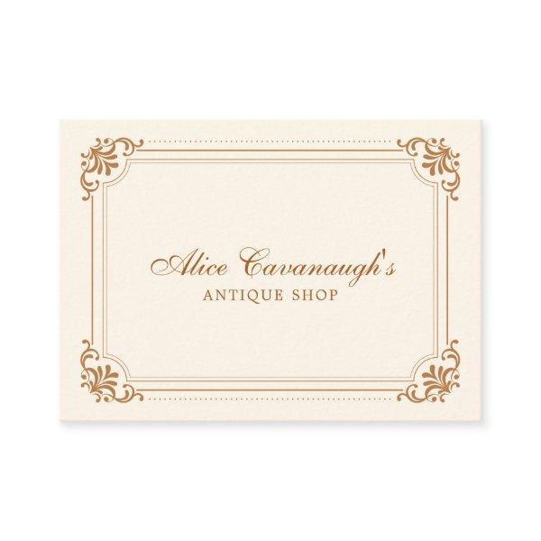Simple Elegant Vintage Copper Ivory