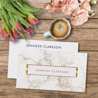 Simple elegant white gold marble professional