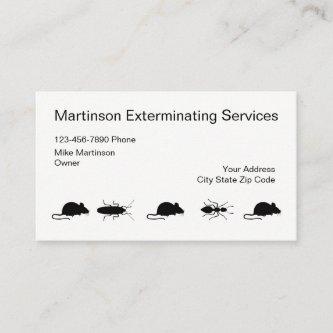 Simple Exterminator Businesscards