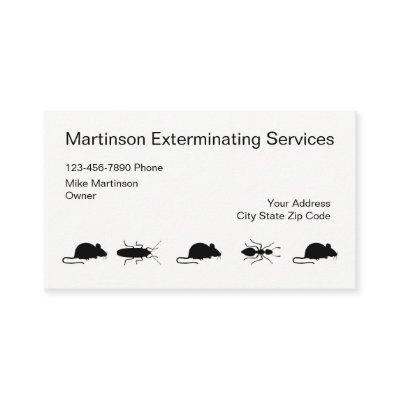 Simple Exterminator Businesscards