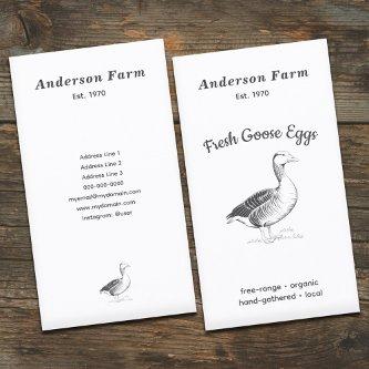 Simple Farm Fresh Goose Eggs Vertical