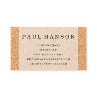 Simple Faux Cork Background