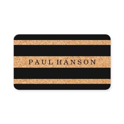 Simple Faux Cork Stripes / Variation