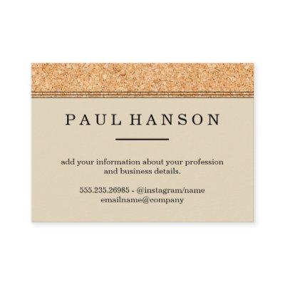 Simple Faux Cork Trim Print