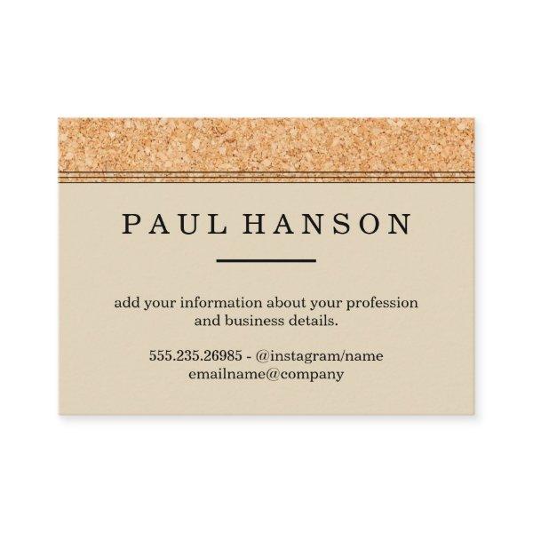 Simple Faux Cork Trim Print