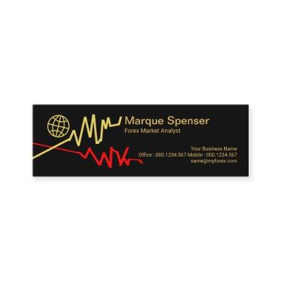 Simple Faux Gold Global Graph Investment Mini