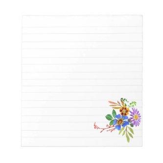 Simple Floral Notepad
