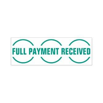 Simple "FULL PAYMENT RECEIVED" Rubber Stamp