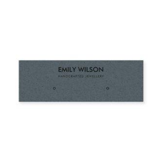 SIMPLE GREY KRAFT RUSTIC STUD EARRING DISPLAY LOGO MINI