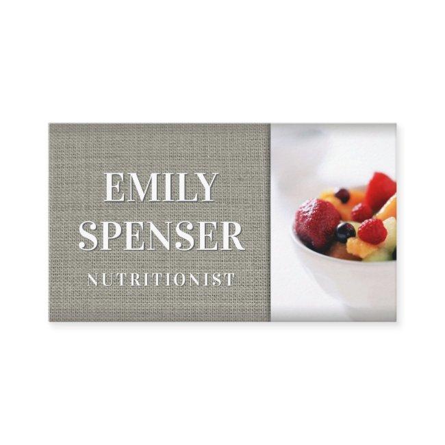 Simple Grey Linen Nutritionist