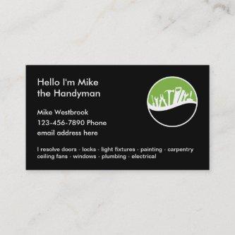 Simple Handyman Business Contact Cards
