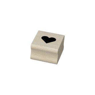 Simple Heart Loyalty Card Rubber Stamp