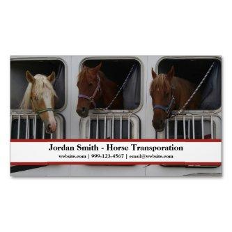 Simple Horse Shipping/Transporation/Trailering  Magnet