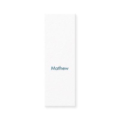 Simple initial letter monogram add your name Latte Calling Card