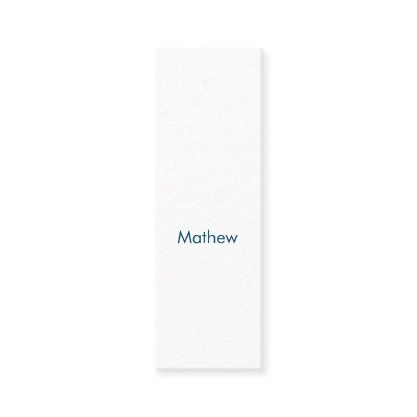 Simple initial letter monogram add your name Latte Calling Card