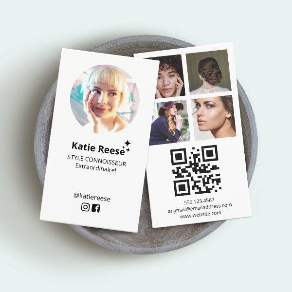 Simple Instagram Follow Me Photo Grid, QR Code